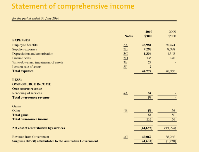 Image: Financial Statements - Income Statement