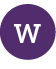 An icon with a W representing the start of the web address link